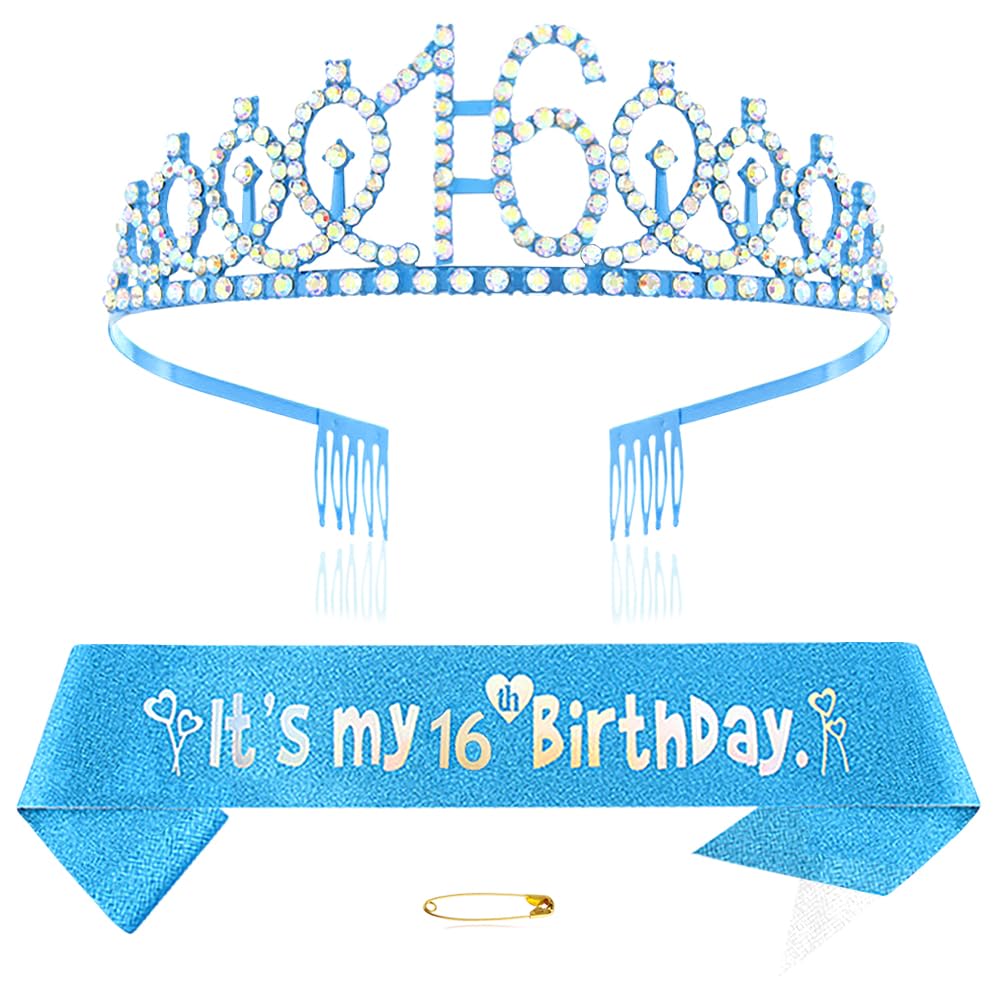 Geburtstagsschärpe & Tiara Set Für Mädchen – Pink, Aus Satin & Legierung