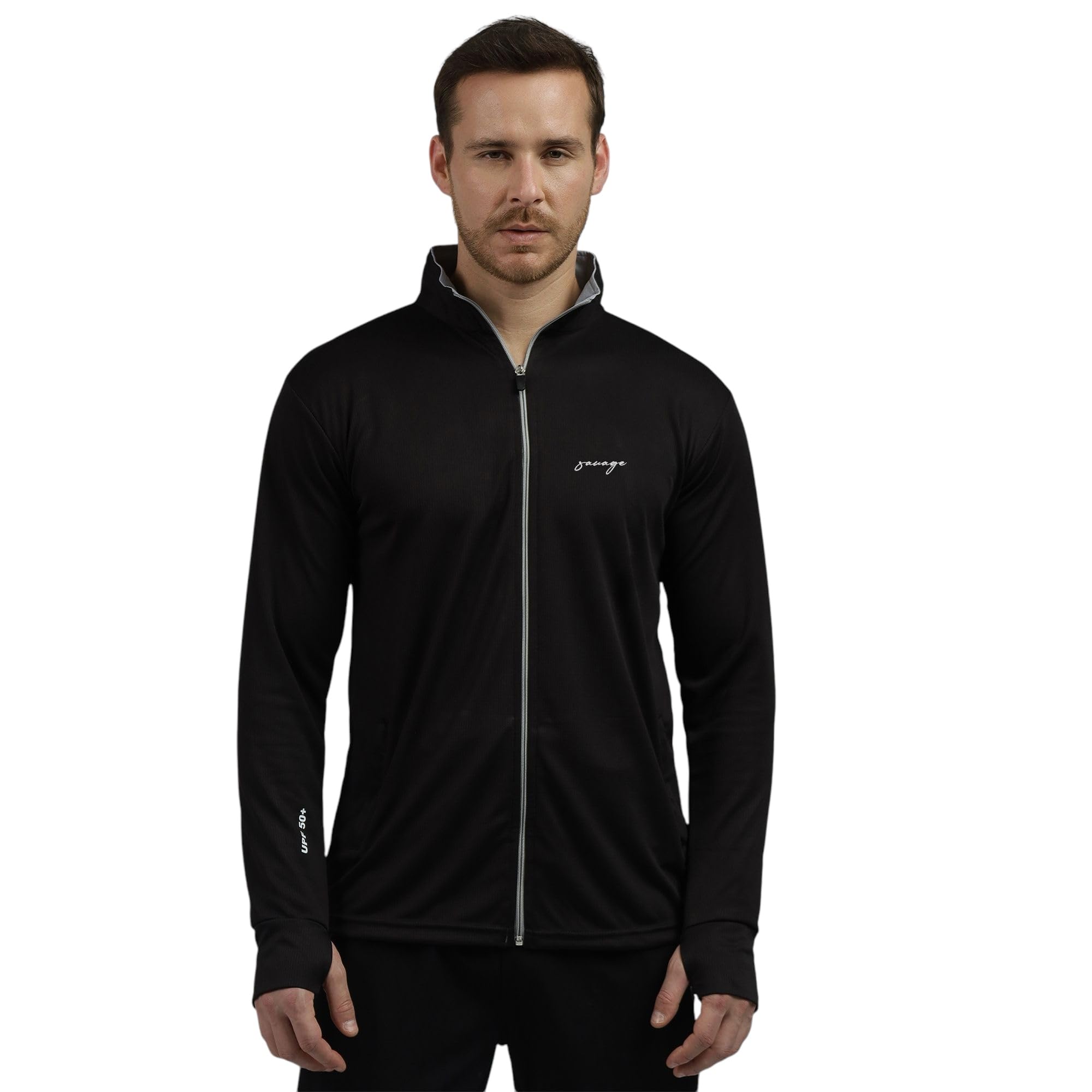 BE SAVAGE Sunscreen Jacket With UPF 50+ Summer Jacket lightweight Jackets For Men Biker Jackets For Men Zipper Jacket