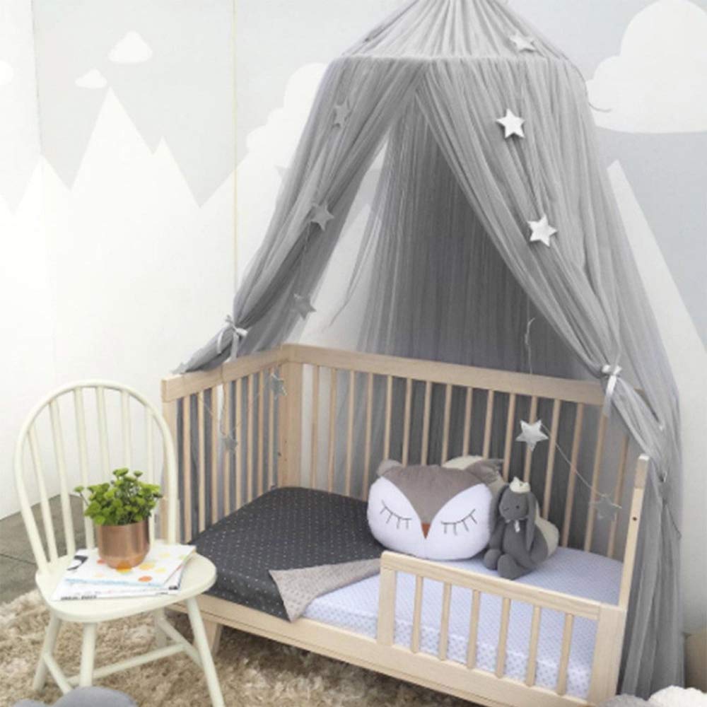 Tenda sensoriale, Baldacchino for Letto Cupola Mosqutio Tenda appesa for Interni Tenda da Lettura for Giochi all'aperto Protezione antizanzare for la Decorazione della Camera da Letto(Grey)