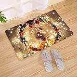 【COMBINACIÓN PERFECTA】 Ideal para el hogar moderno como sala de estar, comedor, dormitorio, puerta, balcón, etc. Adecuado para usar en baldosas, linóleo, madera y pisos laminados. Ya sea en interiores o exteriores, en el baño, en la cocina, en el pasillo, frente a la puerta principal, disfrutará de este tapete durante mucho tiempo. Incluso después de años de arduo trabajo, innumerables zapatos, pies y patas, su alfombra antideslizante seguirá siendo hermosa.