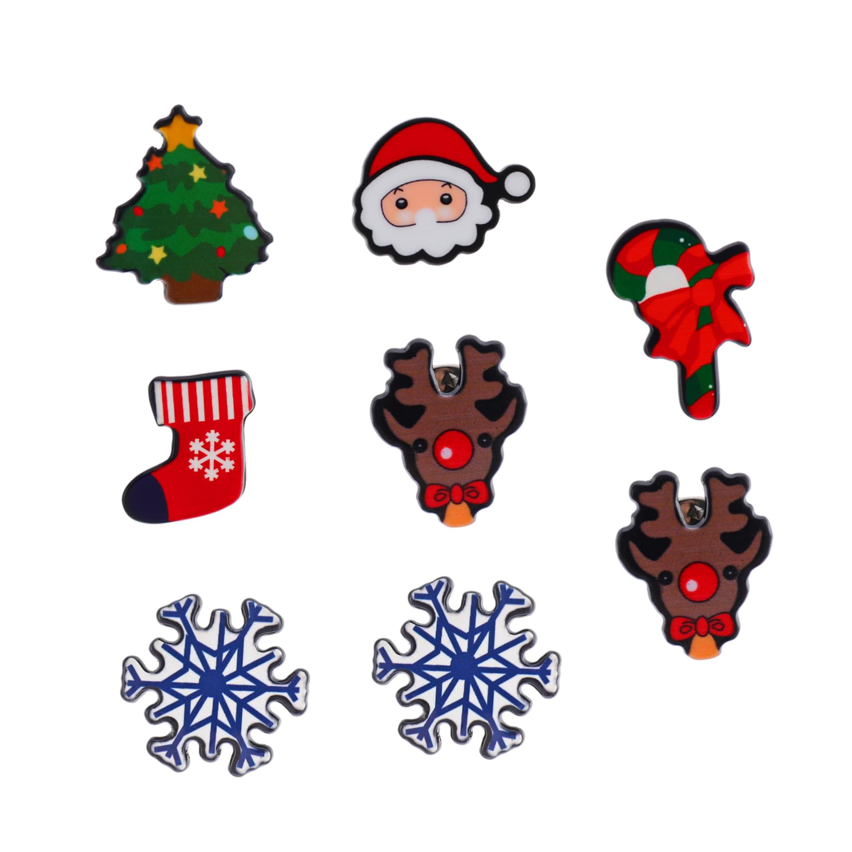 SHERCHPRY Broche De Navidad Alfiler Broches De Navidad Broche De Fiesta Broche De Santa Claus Horquillas Moño Pasador Insignia De Navidad Broche Pines Aleación