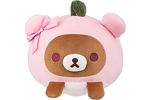 San-X Rilakkuma Cherry Blossom Pink Mochi Cushion