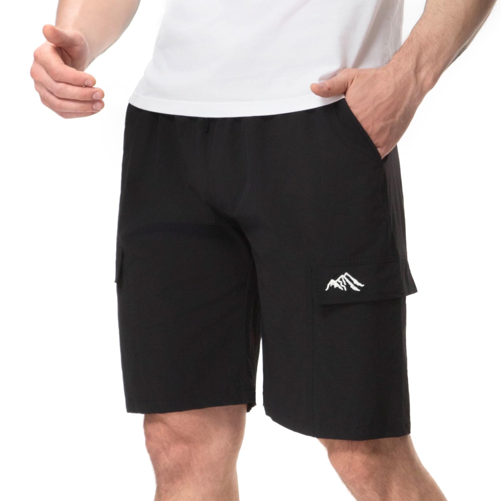 Aureonus Kurze Hosen Herren Sport Work Shorts Sporthose Herren Kurz Jogginghose Sommer Baumwolle Sweathose Freizeit Shorts mit Vier Taschen