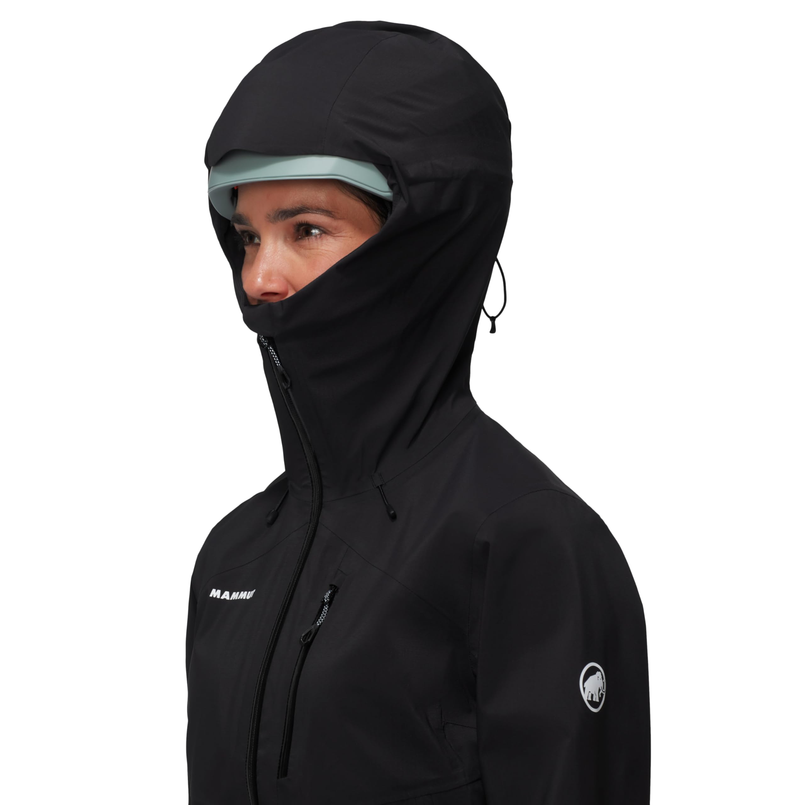 Mammut Alto Guide HS Hooded Jacket Women | Hardshelljacke, Outdoor Jacke für Damen, Funktionsjacke, Winddicht, Wasserdicht & Atmungsaktiv, 20.000 mm Wassersäule | Schwarz, M - 4