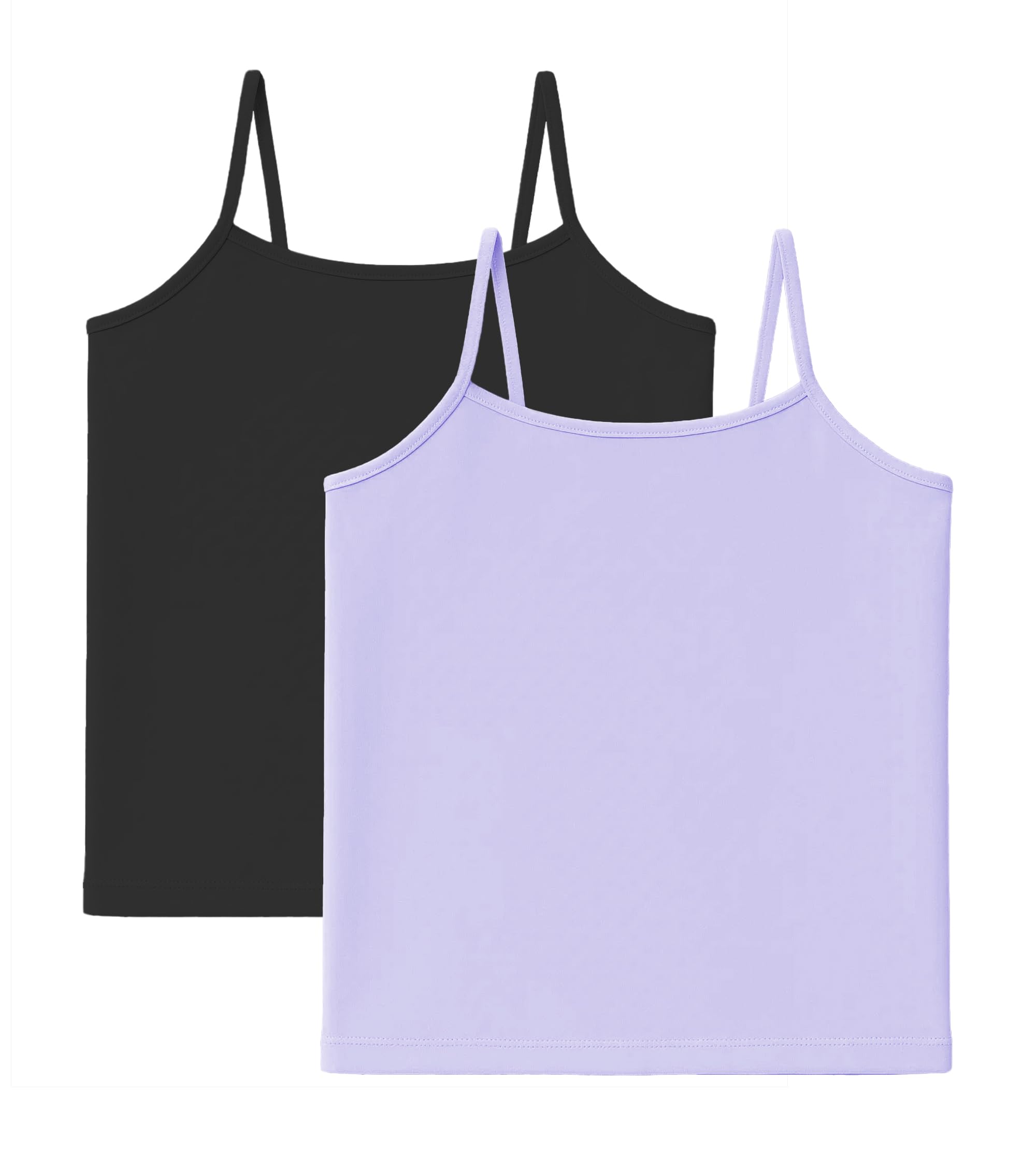 Kurve Girl’s Sleeveless Tank Top – Stretch Undershirts Cami Camisole, UV Protective Fabric, Rated UPF 50+ (Made in USA)