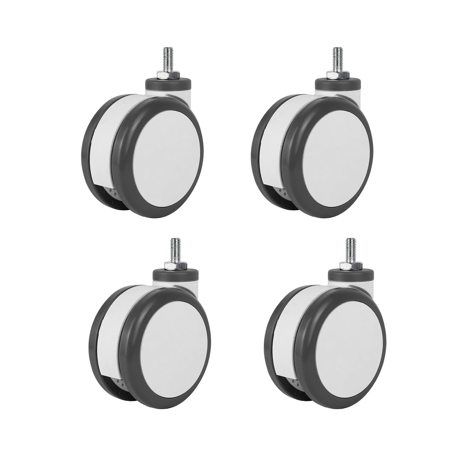 Roues robustes pour meubles silencieuses en TPR de 3 pouces avec frein