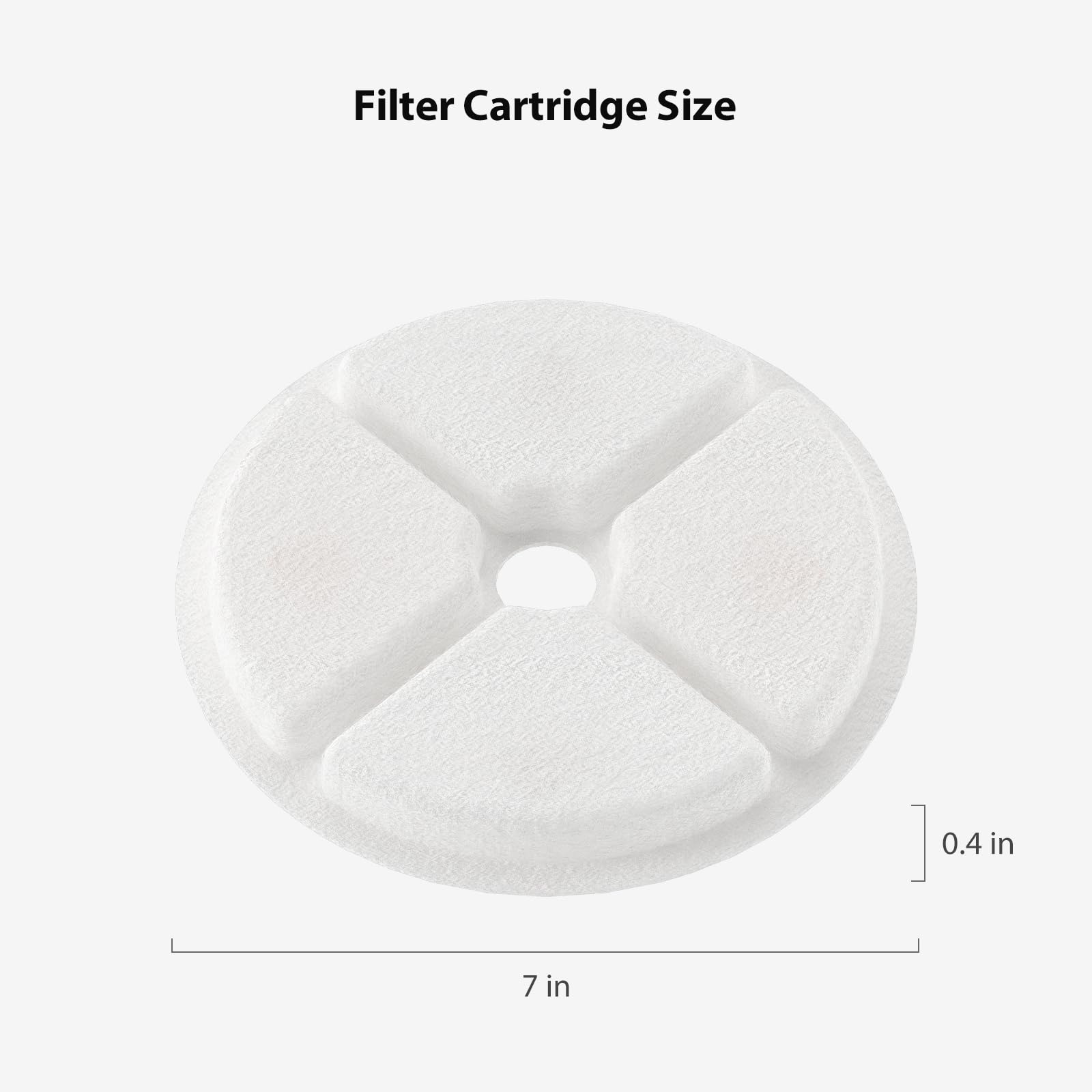 Filtri Fontanella Per Gatti Fousenuk - 10 Pezzi, Con Carbone Attivo, Per Dispenser 2-2.5L - Foto 5