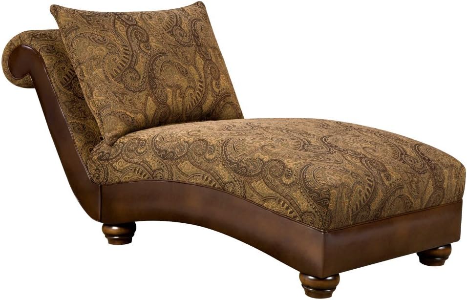 K & B Furniture Chaise Lounge Tobacco Home & Kitchen
