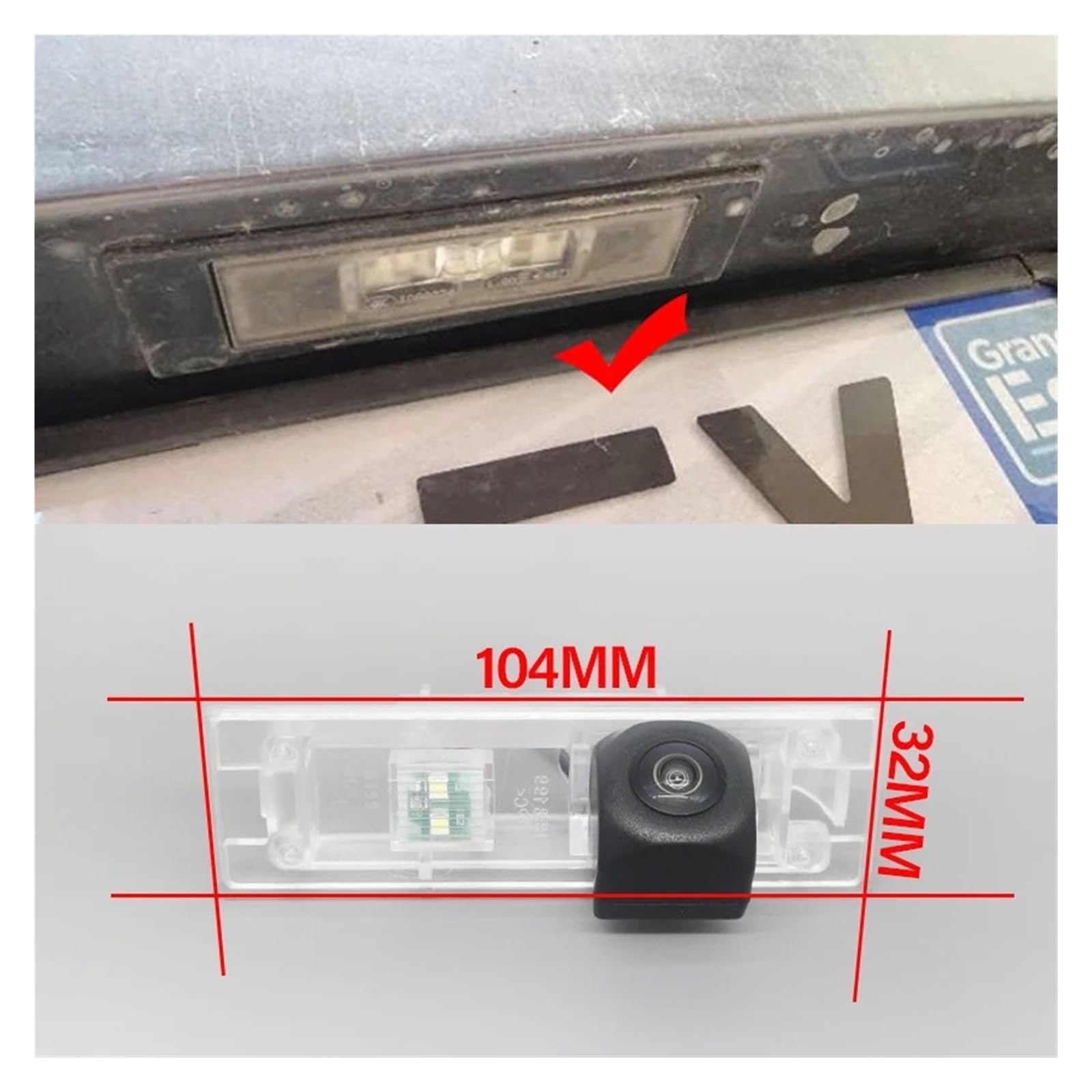 Zamiennik kamery cofania do BMW 6 M6 E63 E63N E64 E64N 2003~2010 CCD Full HD kamera noktowizyjna parking kamera cofania kamera cofania (kamera z filtrami) (kamera z filtrami)