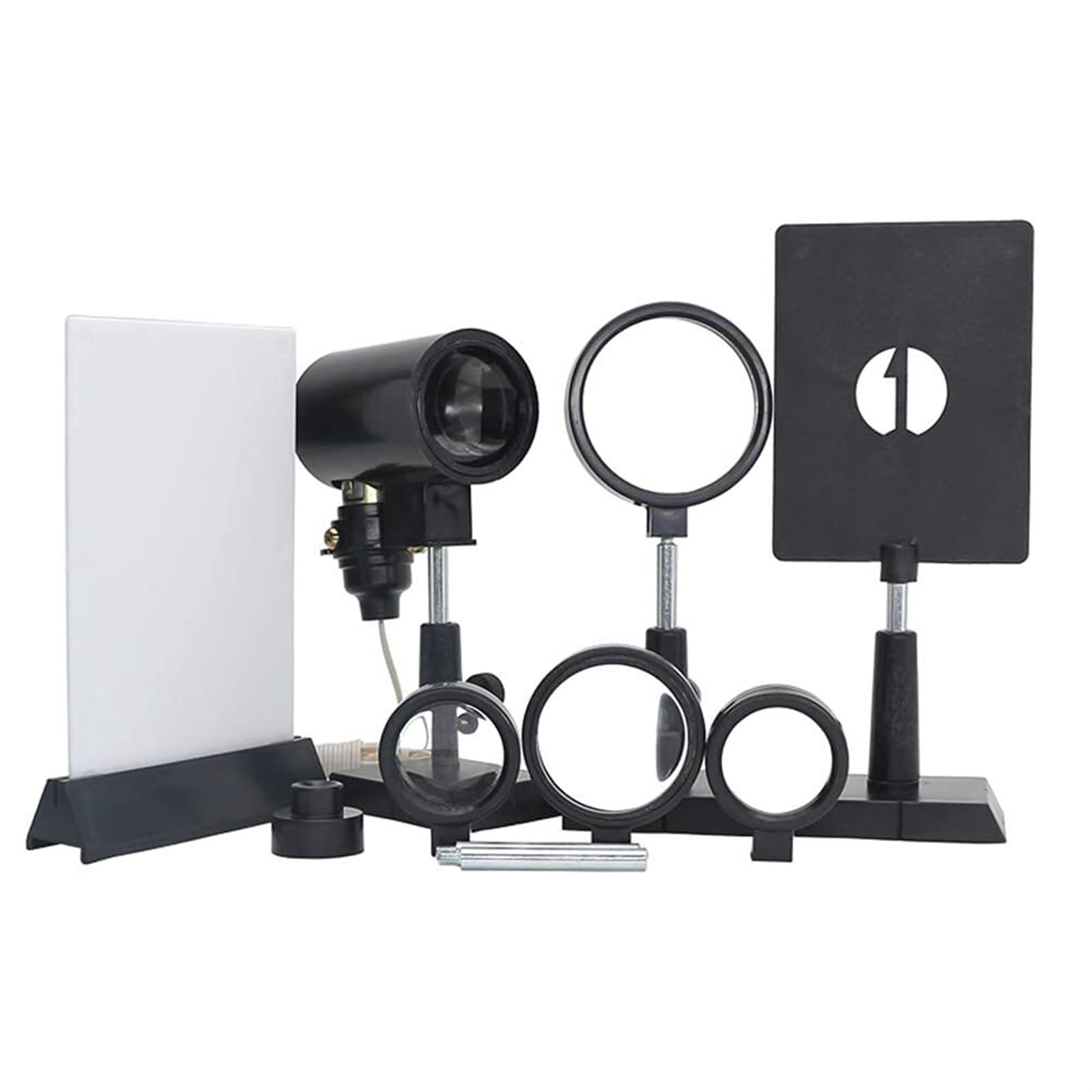 Set Completo Di Esperimenti Ottica Fisica, Kit Lenti Concave Convesse Multifocali, Strumento For L'insegnamento Della For Imaging A Foro Stenopeico Rifrazione