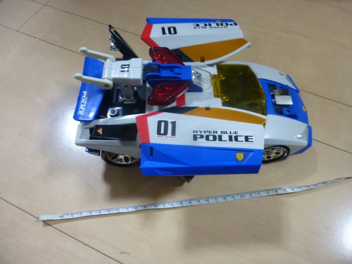 ハイパーブルーポリス 01号＆03号＆ガードナー＆キッズ16体＆ミニカー