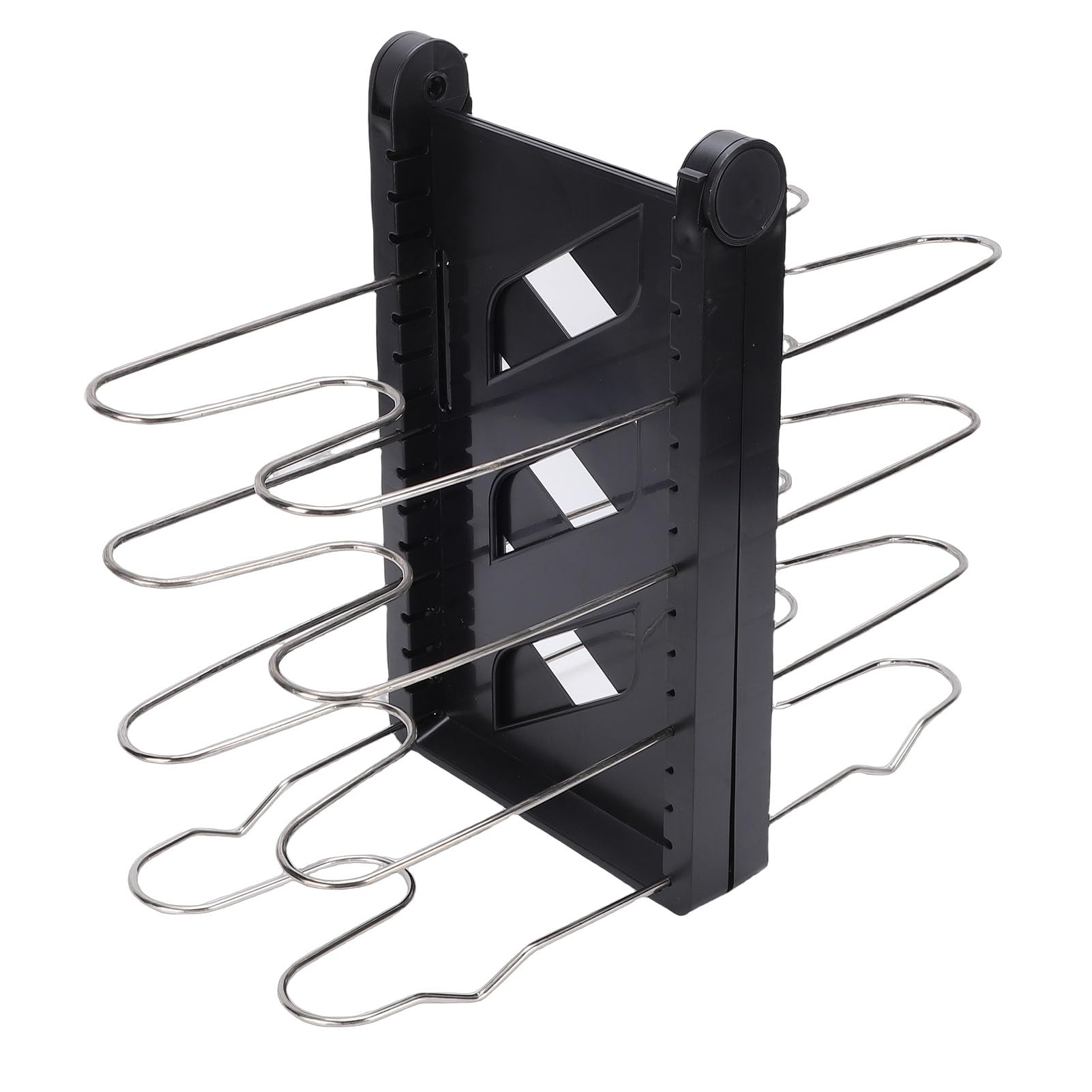 Organizer per Pentole e Padelle, 8 Divisori Regolabili in Acciaio Inossidabile, Rotanti, Pieghevoli, Design Verticale, Slot a Forma di U, Armadio da Espandibile, Portaoggetti, Pentole e