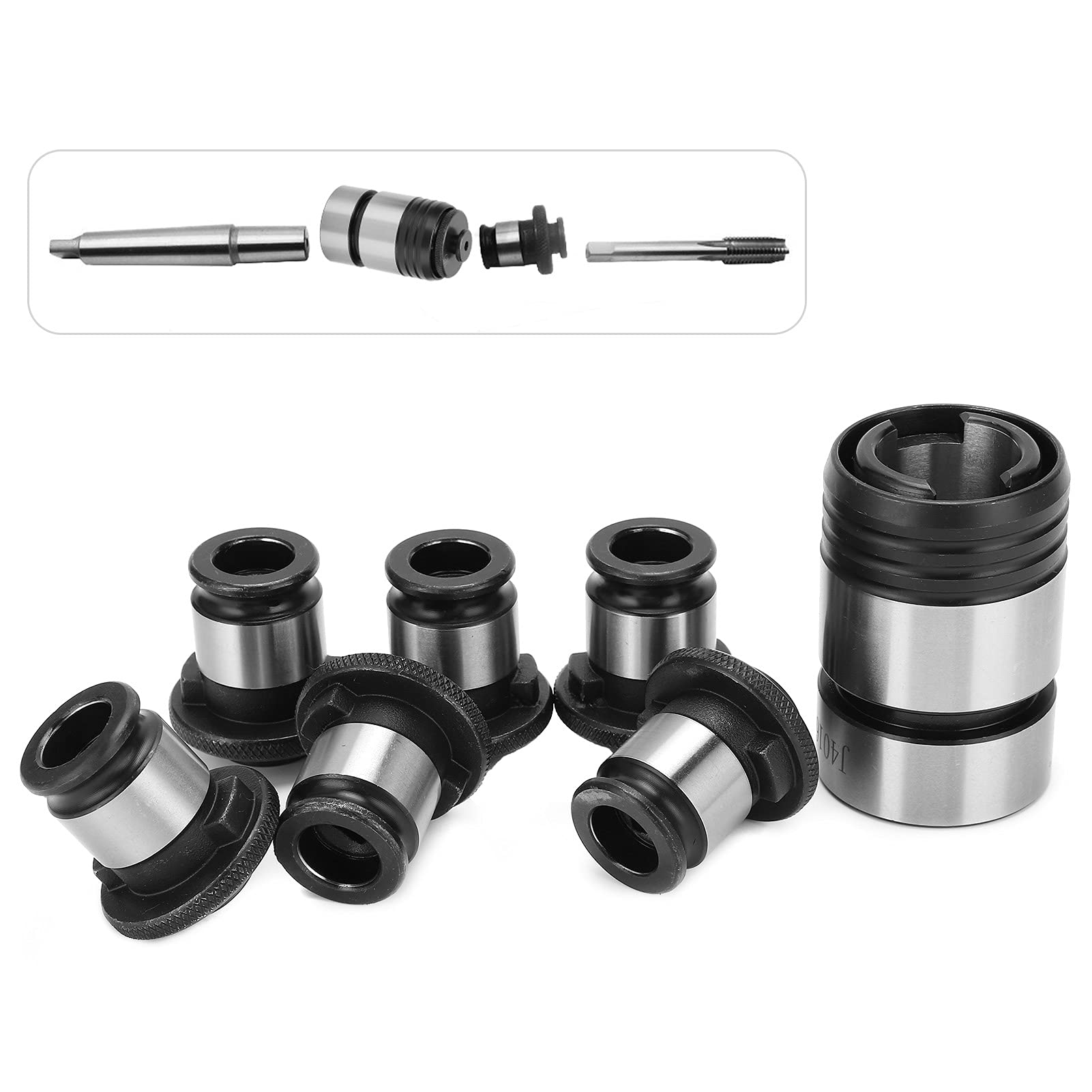 Zestaw Uchwytów do Szybkiego Gwintowania, Zestaw Uchwytów do Gwintowania ze Stopu 0,02 Mm, Zestaw Uchwytów Tulei Zaciskowych, Zestaw Uchwytów M5, M6, M8, M10, M12, M14, M16
