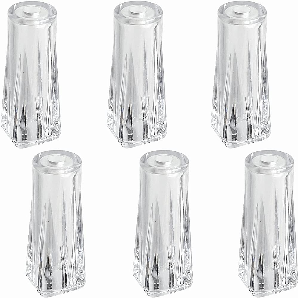 Cutelec Pull Cord Tassel 6pcs Clear Plastic for Blinds Pull