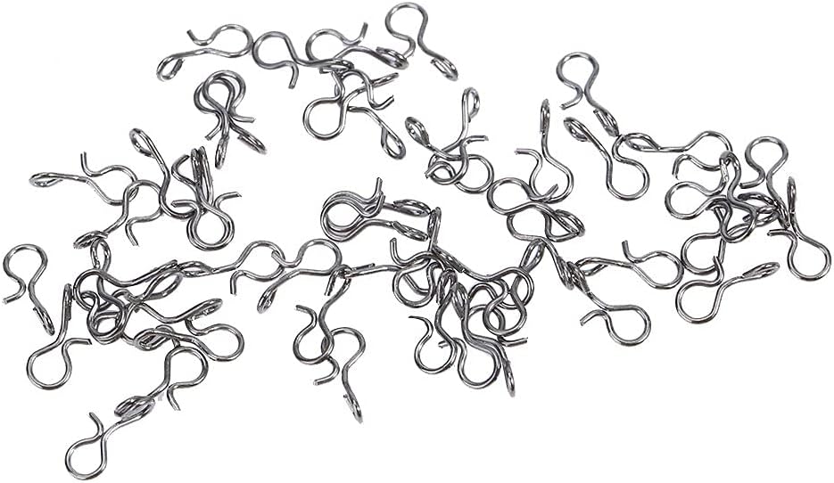 Black Stainless Steel Fishing Hooks, Durable Multi-Purpose Fly Hooks 50pcs for Trout Bass Carp Fishing, Anglers and Freshwater Catching