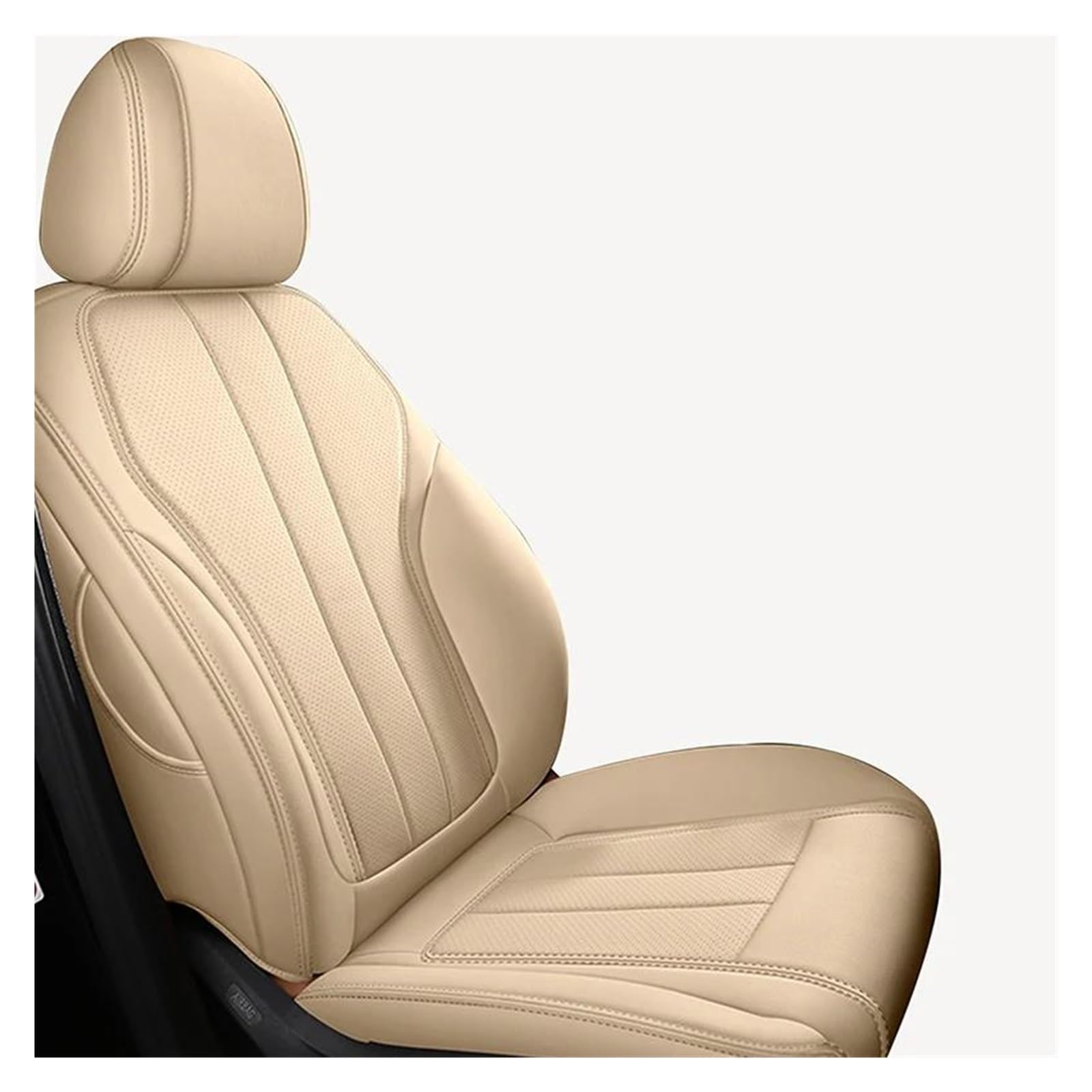 Seat Protector Custom Leather Car Seat Covers for Nissan for X-Trail T31 T32 2008 2010 2012 2014 2020 Interior Accessories Car Seat Cover Set(1 Front Seats/Beige)