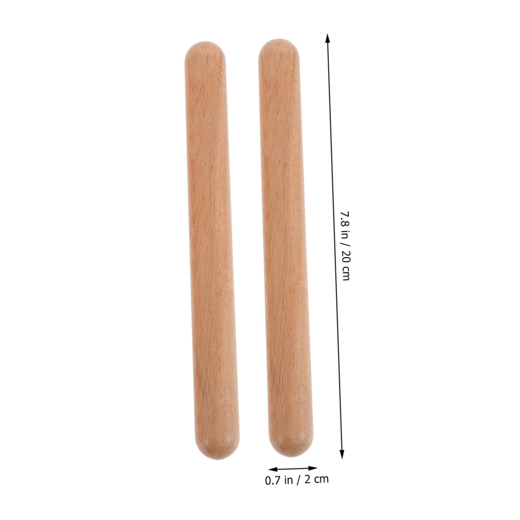 Vaguelly 3 Pairs Solid Hardwood Rhythm Sticks for Musical Instrument for Beginners Develops Rhythm Skills Present for Young Musicians
