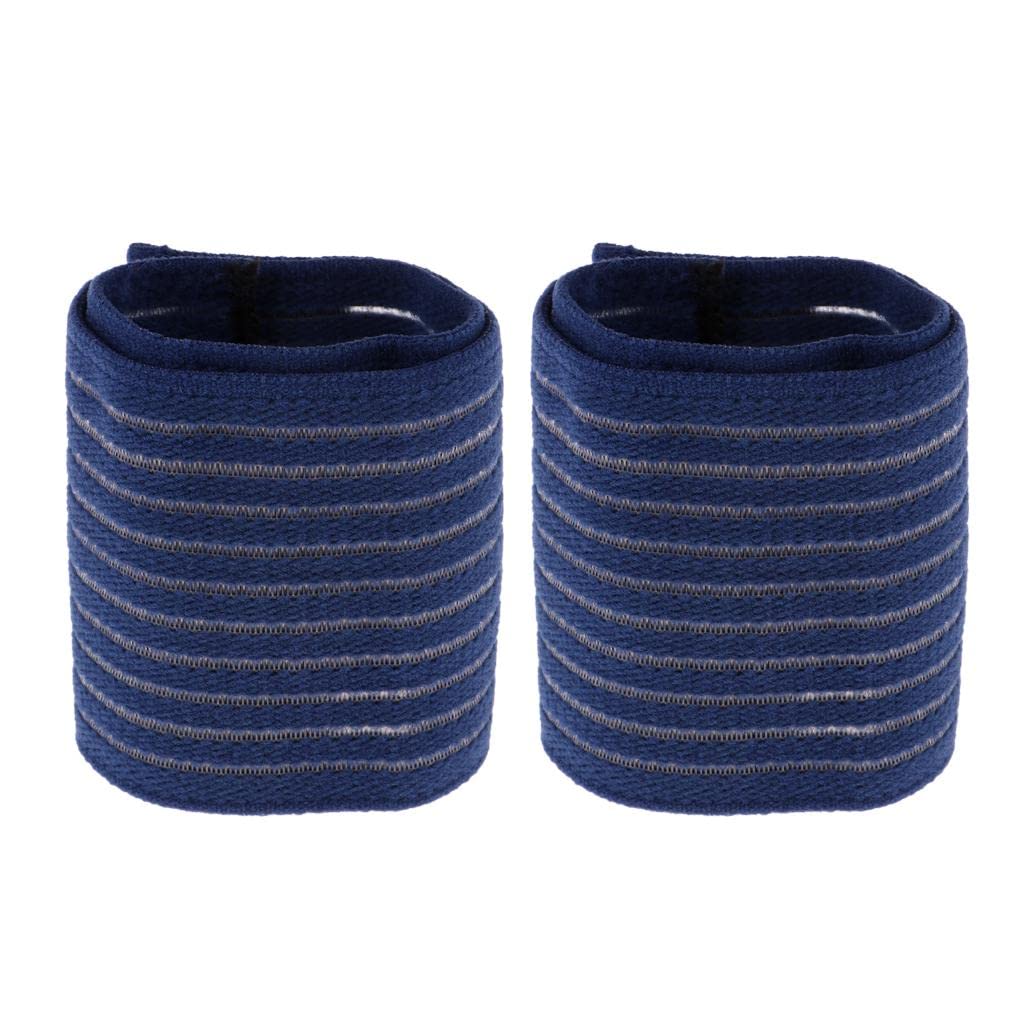 2 Pairs Sports Wrist Straps Wrist Protector Wraps Brace Sleeve Blue&Black | Support & Protective Gear | Clothing & Accessories | Fitness Running & Yoga-image-25