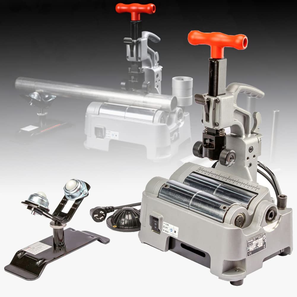 Cortatubos de Cobre de 220 V, cortatubos eléctrico portátil de Acero Inoxidable - Desbarbador de Acero de Alta Velocidad para Cortar tuberías de plástico.