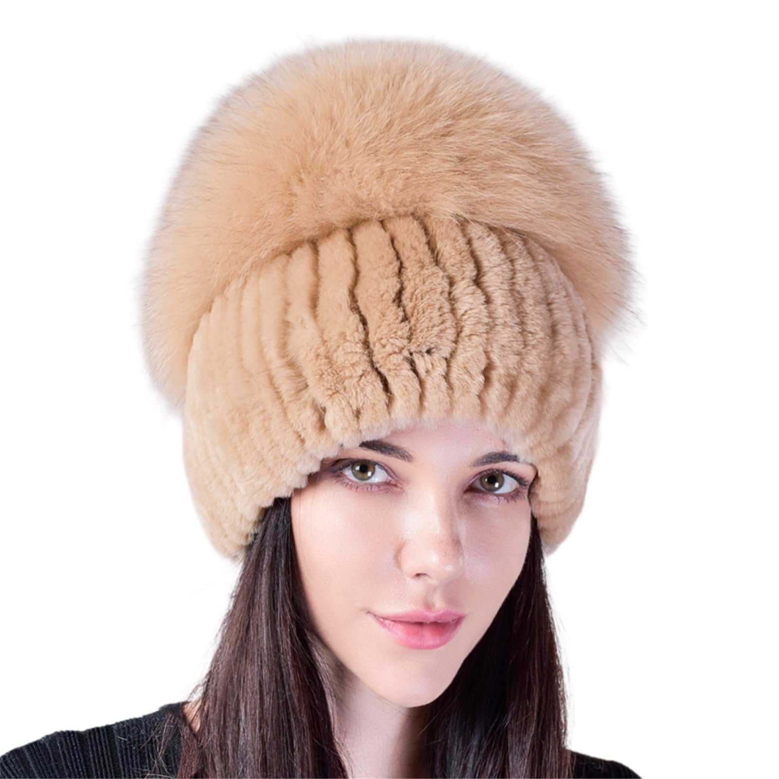 Gorro grueso resistente al viento, sombrero de punto vintage