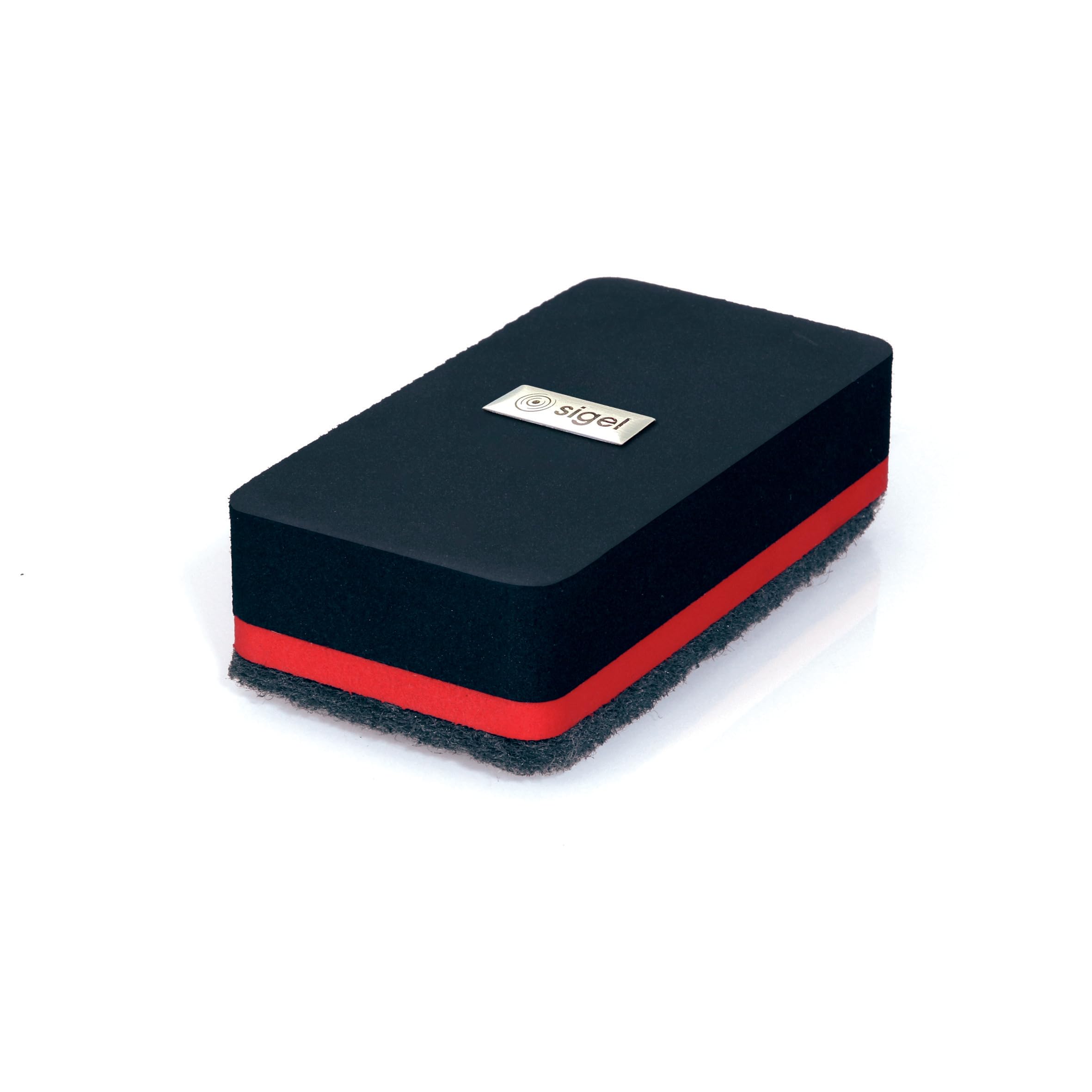SIGEL BA187 Borrador de pizarra seca magnético 9 x 4,5 cm negro