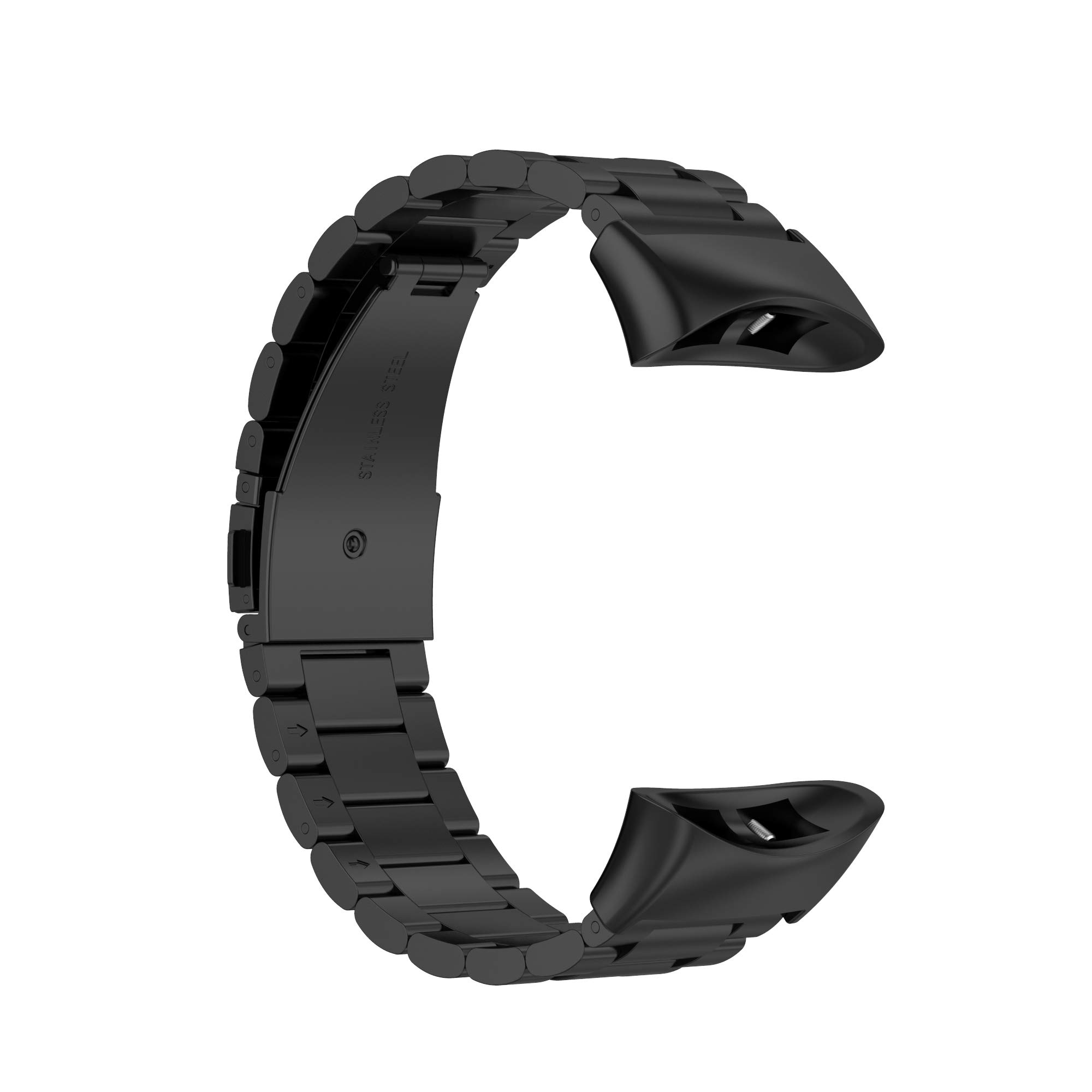 Yikamosi Compatibile con Garmin Forerunner 45 Cinturino,Sgancio Rapido Premium Nylon Chiusura in acciaio inossidabile Cinturino di Ricambio per Garmin Forerunner 45/Forerunner 45S/Swim 2,Nero
