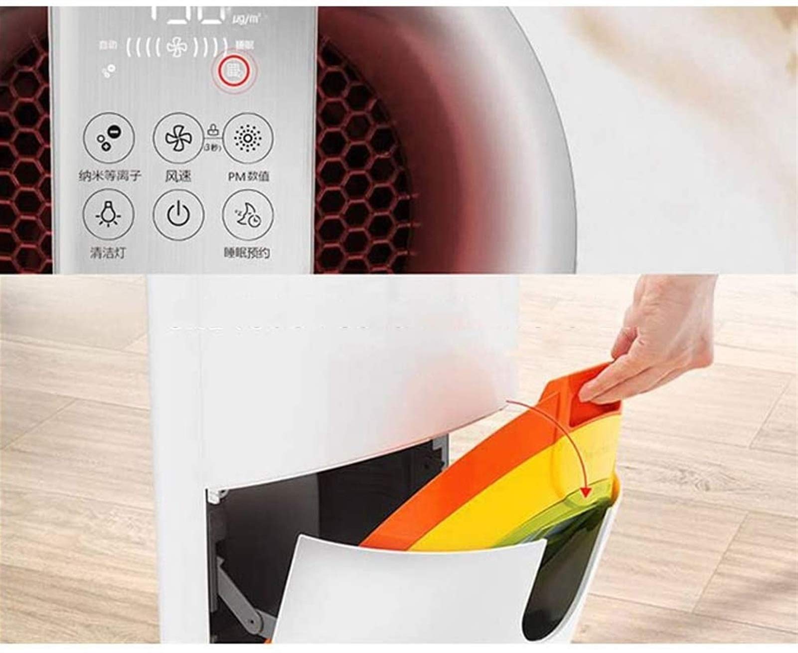 Domowy oczyszczacz powietrza do dużych pomieszczeń z filtrem True Filter – automatycznie wykrywa i usuwa do 99,99% pyłków, sierści zwierząt domowych, dymu, zapachów, kurzu i innych alergenów