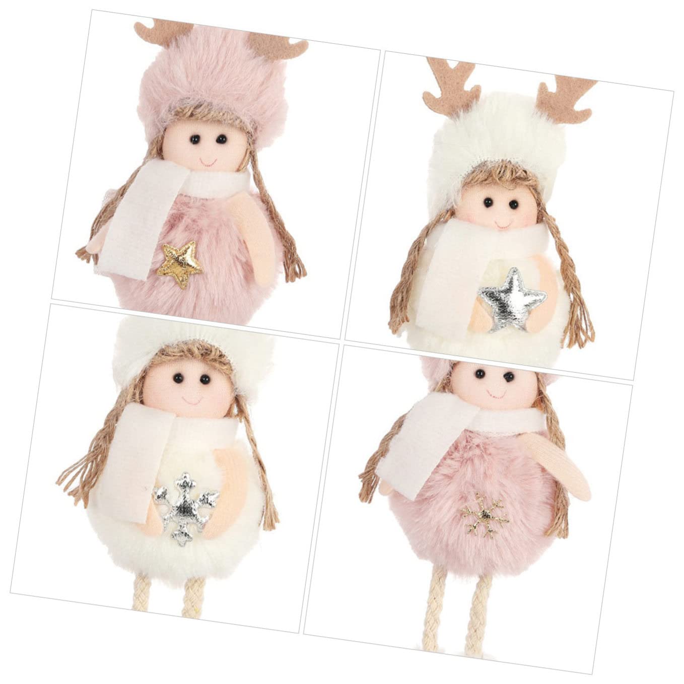 Toyvian 8pezzi Addobbi Natalizi Ciondoli Per Albero Di Natale Con Angeli Decorazioni Per Natale Per Foto e Regali Festivi