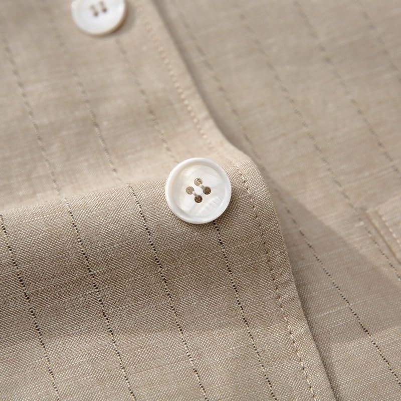 Men's Casual Linen Summer Lightweight Sport Coat Two Button Notch Lapel Suit Jacket4