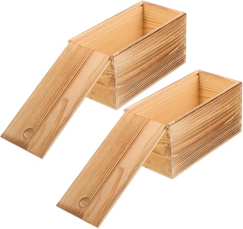 Miniatura 2 de EXCEART 6 pcs Box Pull Out Wooden Box Retro Decor Woodsy Decor tablescape Decor de Madera Wooden Storage case Jewelry Organizer Tray Small Jewelry