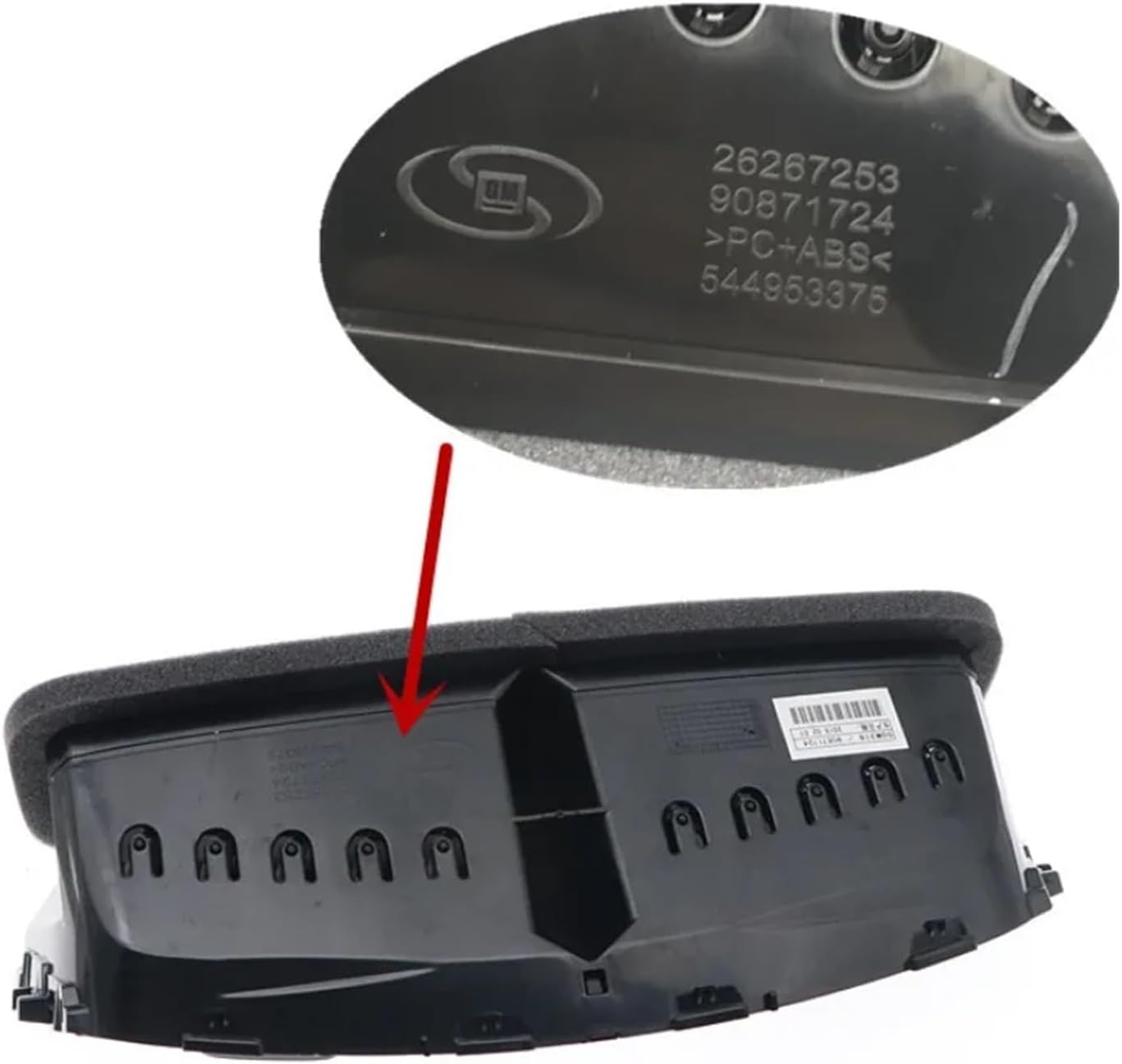 26267253 544953375 Part board Conditioning Vent Worktop Trim Frame Fit For Chevy Sail3 2015 2626-7253 5449-53375(544953375)