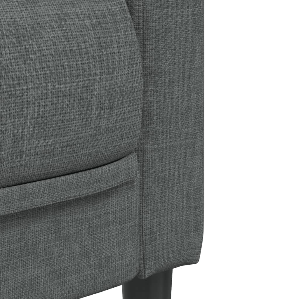 Poltrona Tessuto Grigio Scuro
