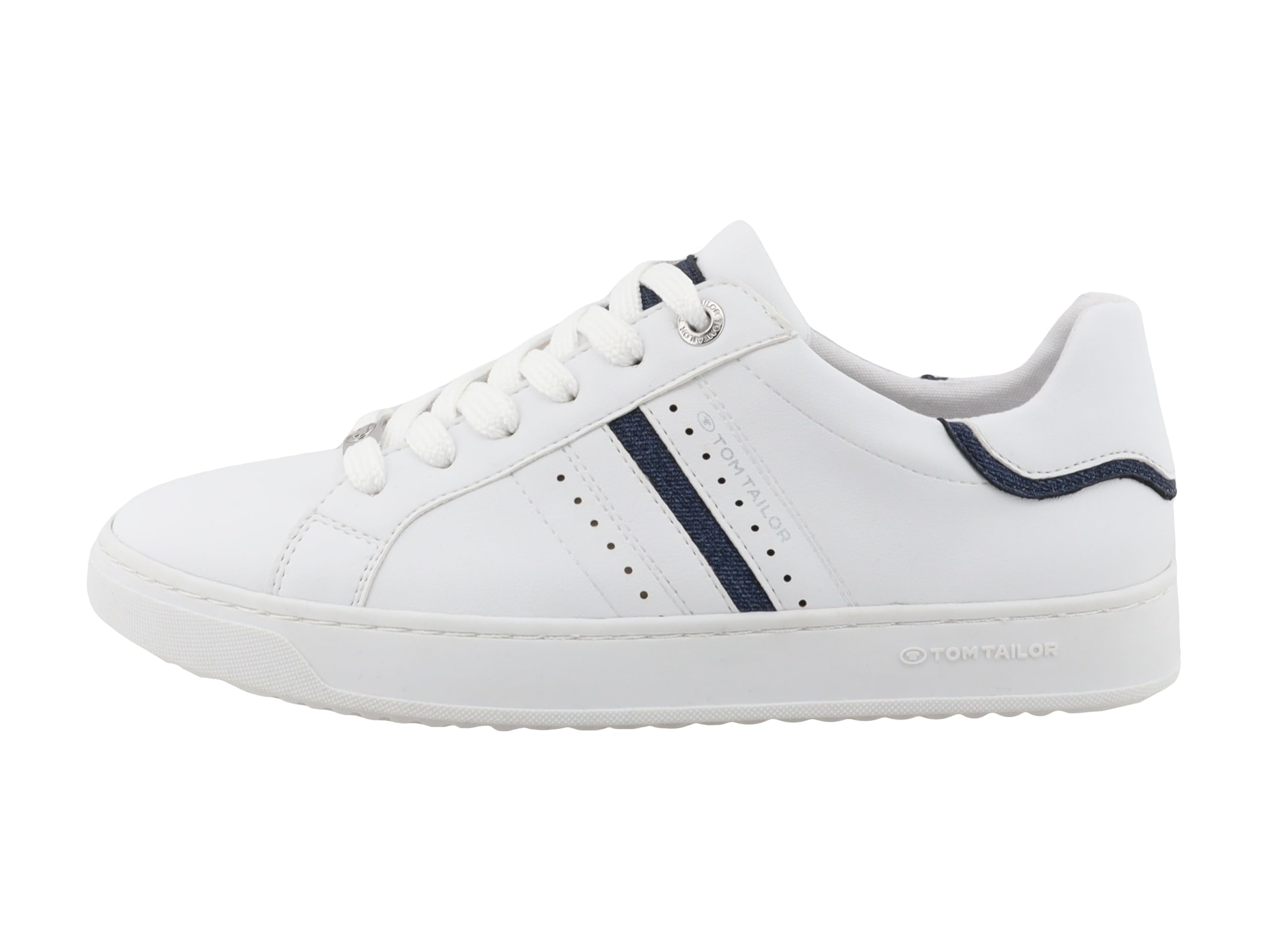 TOM TAILOR Women 5390470043 Sneaker, White, 8 UK