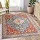 Orientteppich Kimode Boho Teppich für Wohnzimmer, Waschbar, Kurzflor
