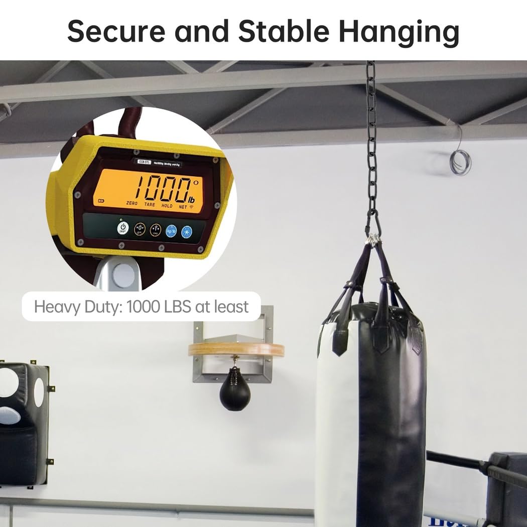 2 Pcs Adjustable Hanging Chains, Heavy Duty Kit for Playground Chairs, Hammocks, Punching Bags