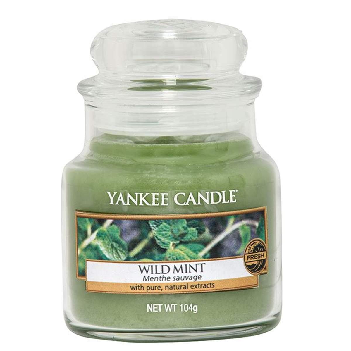 Yankee Candle Wild Mint Jar Candle, Green, Small