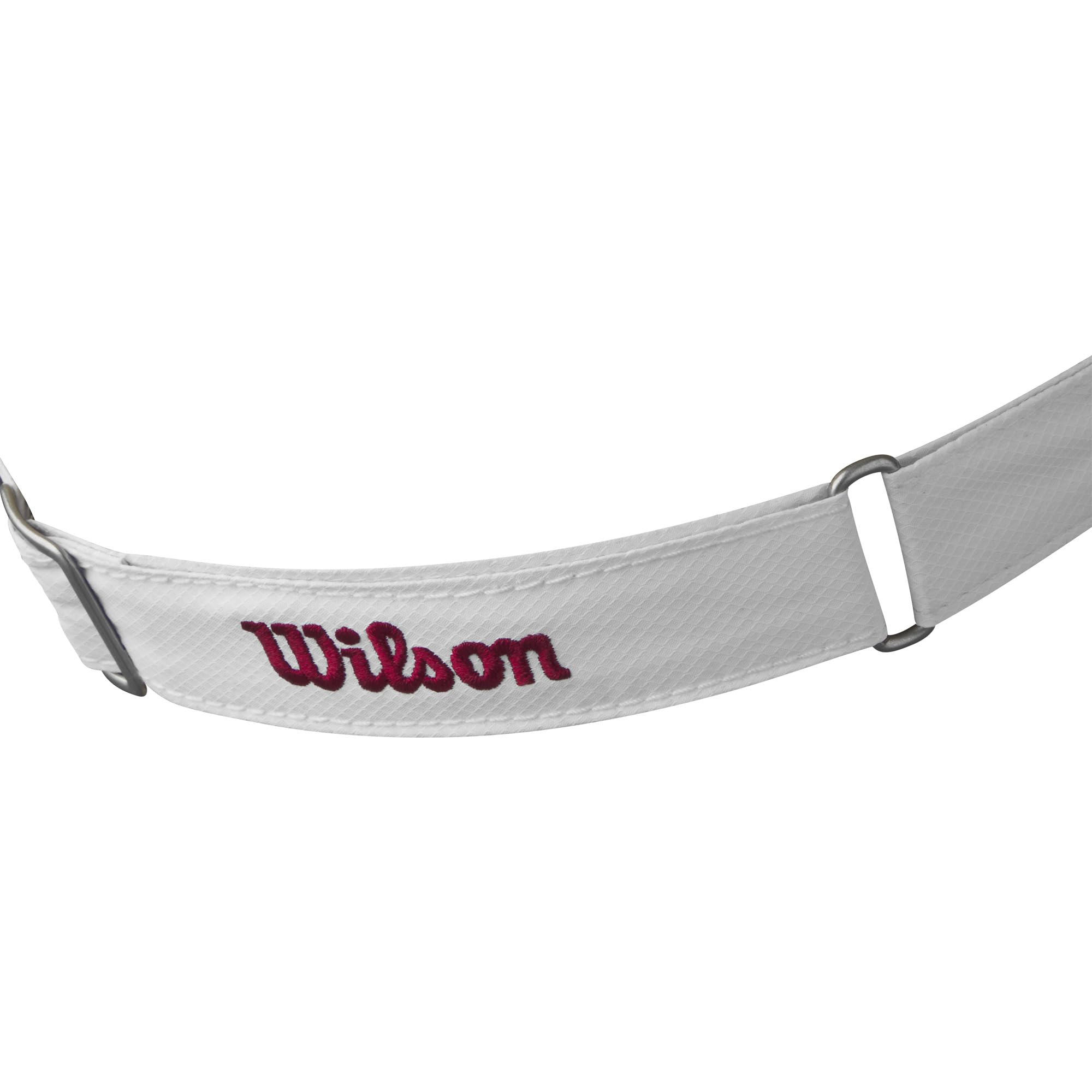 Wilson Tour Visor, Blanco/Rojo, Talla única para Hombre