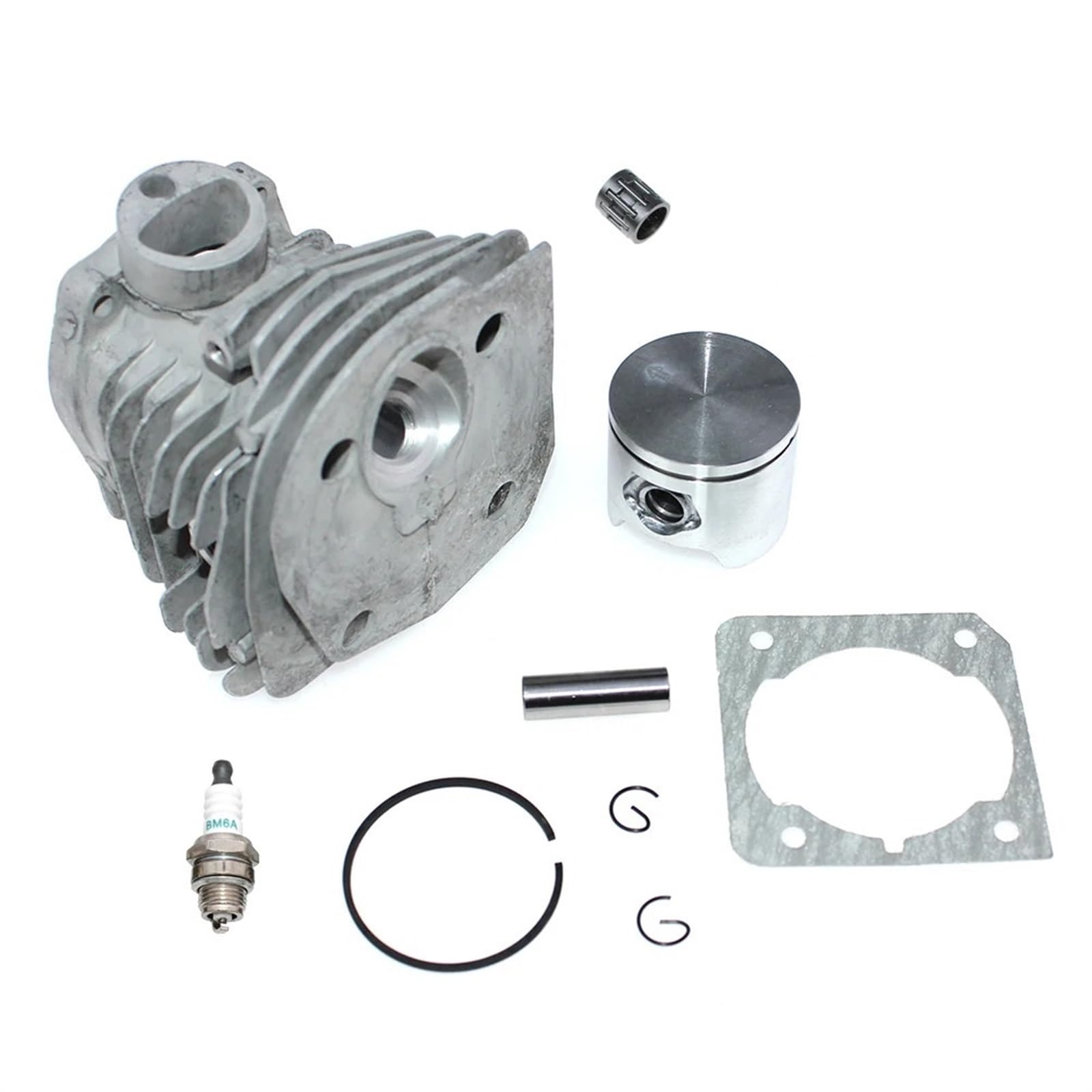 Mtanlo Kit Piston Cylindre 44mm Pour Jonsered CS2141 CS2145 - Jeu Joints Complet Avec Bougie Et Roulement