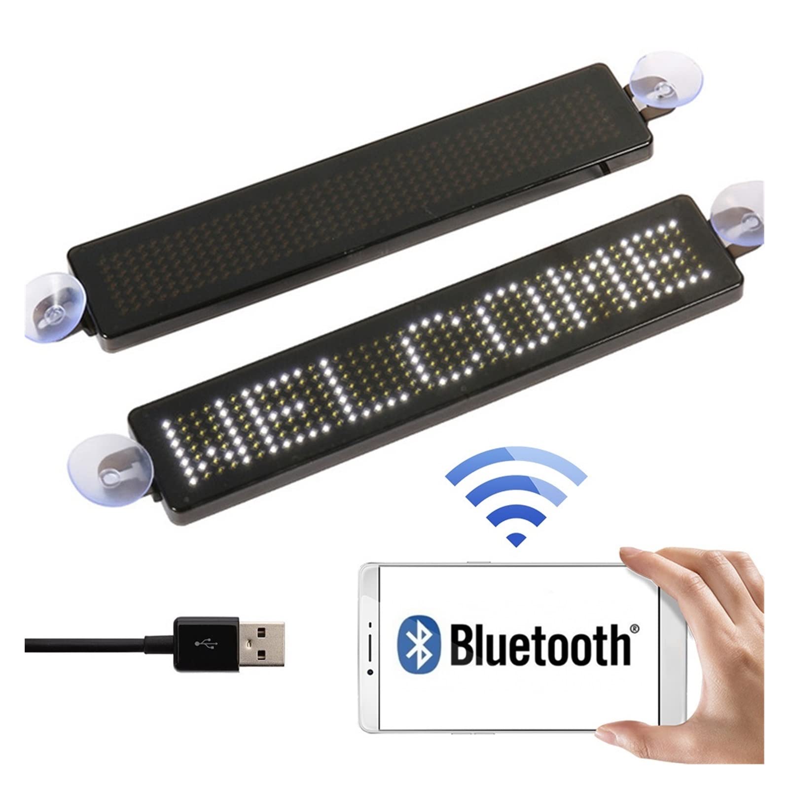 Panel LED programable de 5V para coche y publicidad en color blanco