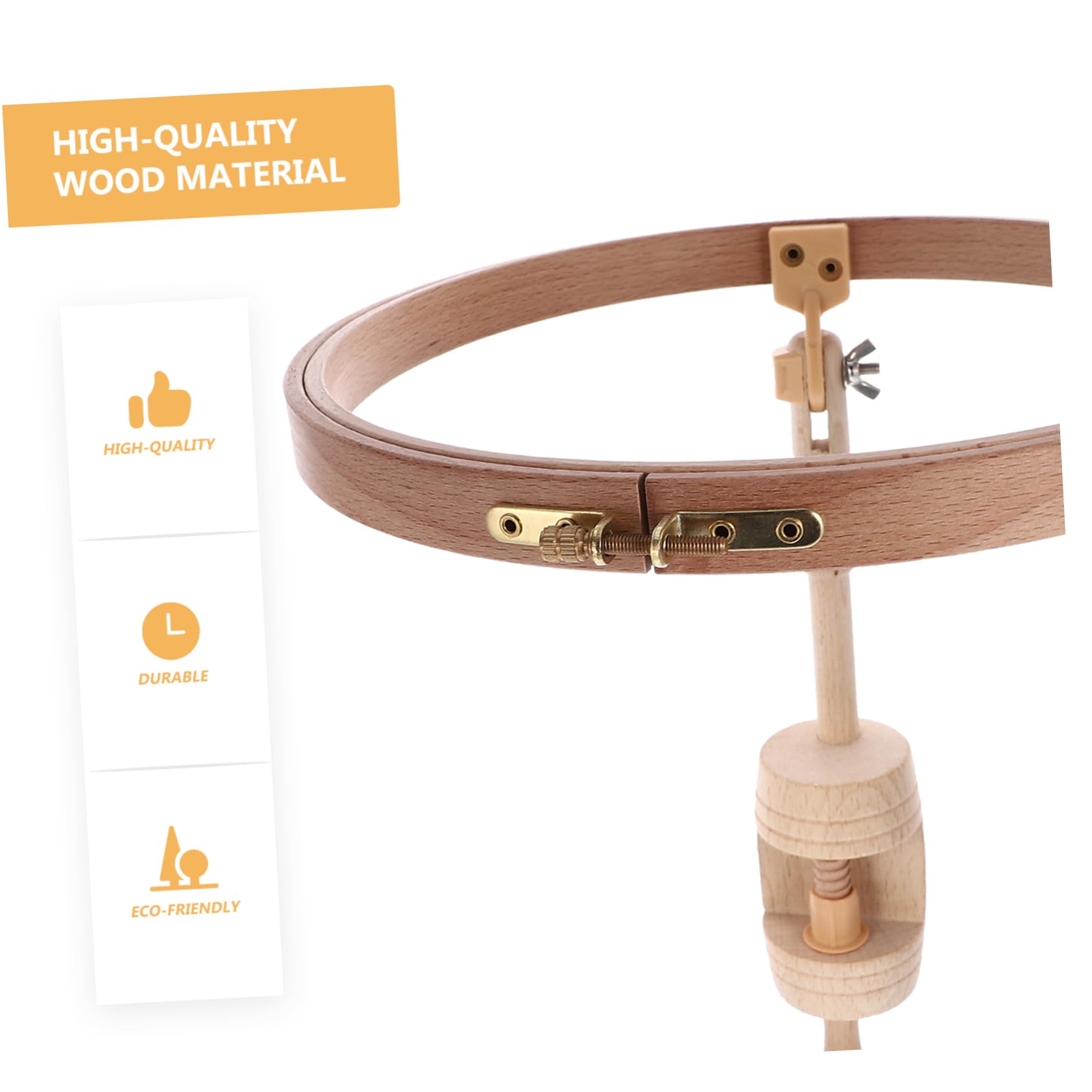 VILLCASE Embroidery Assistant Wooden Desktop Stand Lifting Rod Ideal for Cross Stitch Lovers