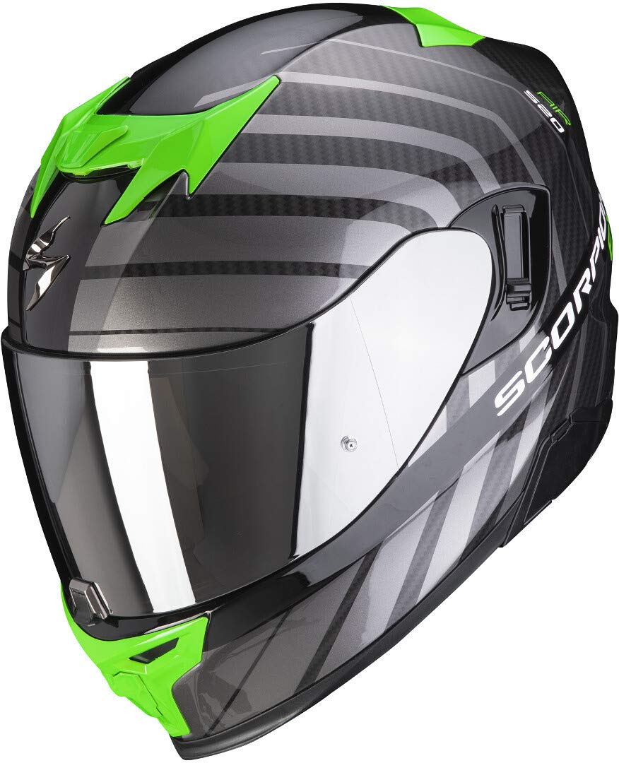 Scorpion EXO-520 AIR SHADE prepared for Bluetooth communication Black-Green L