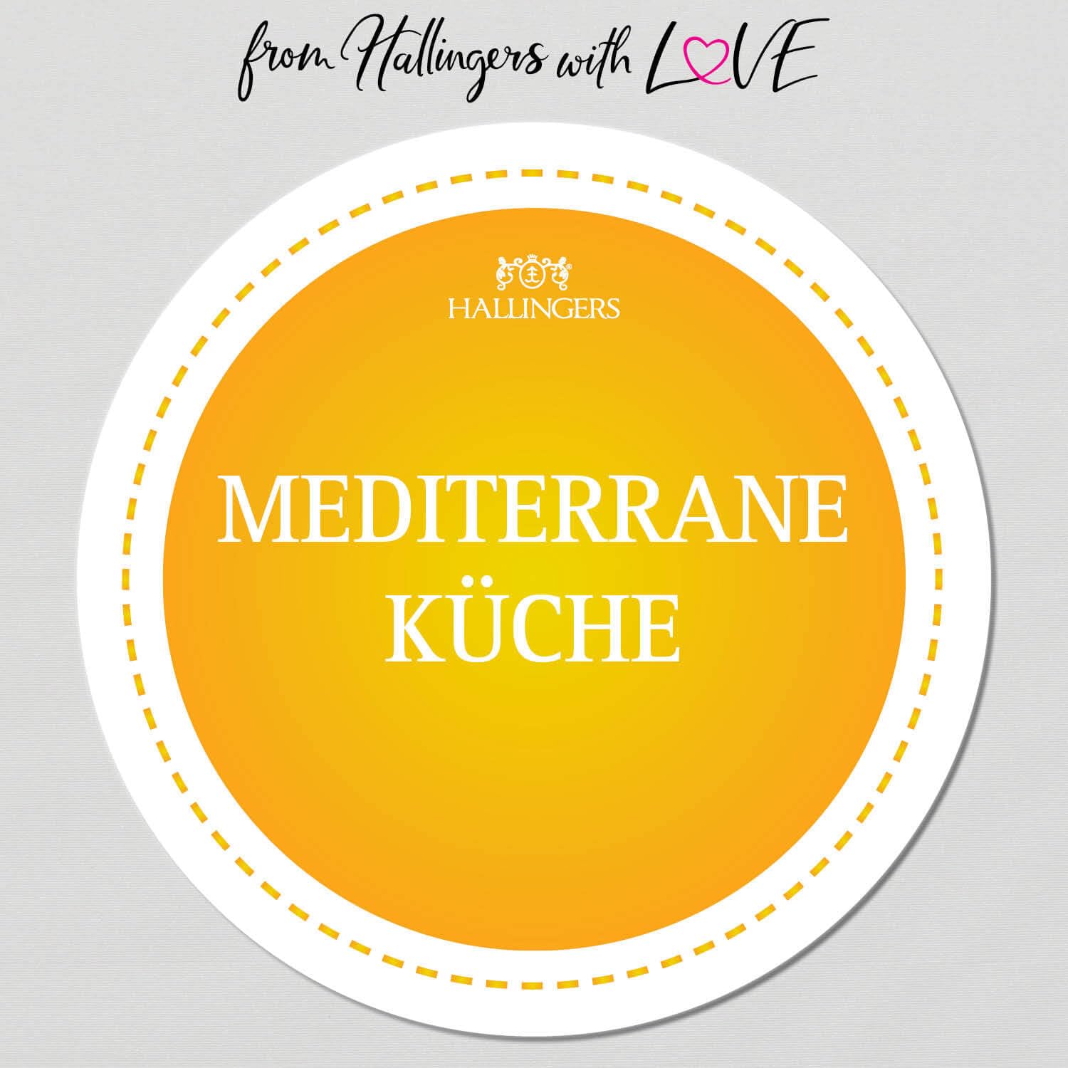 Hallingers Genuss Manufaktur Gewürz Geschenk-Set - Selektion unserer Besteller als Probierset in edlen Aromadosen & Tragetasche "Mediterane Küche", Geschenkidee für Frauen Männer