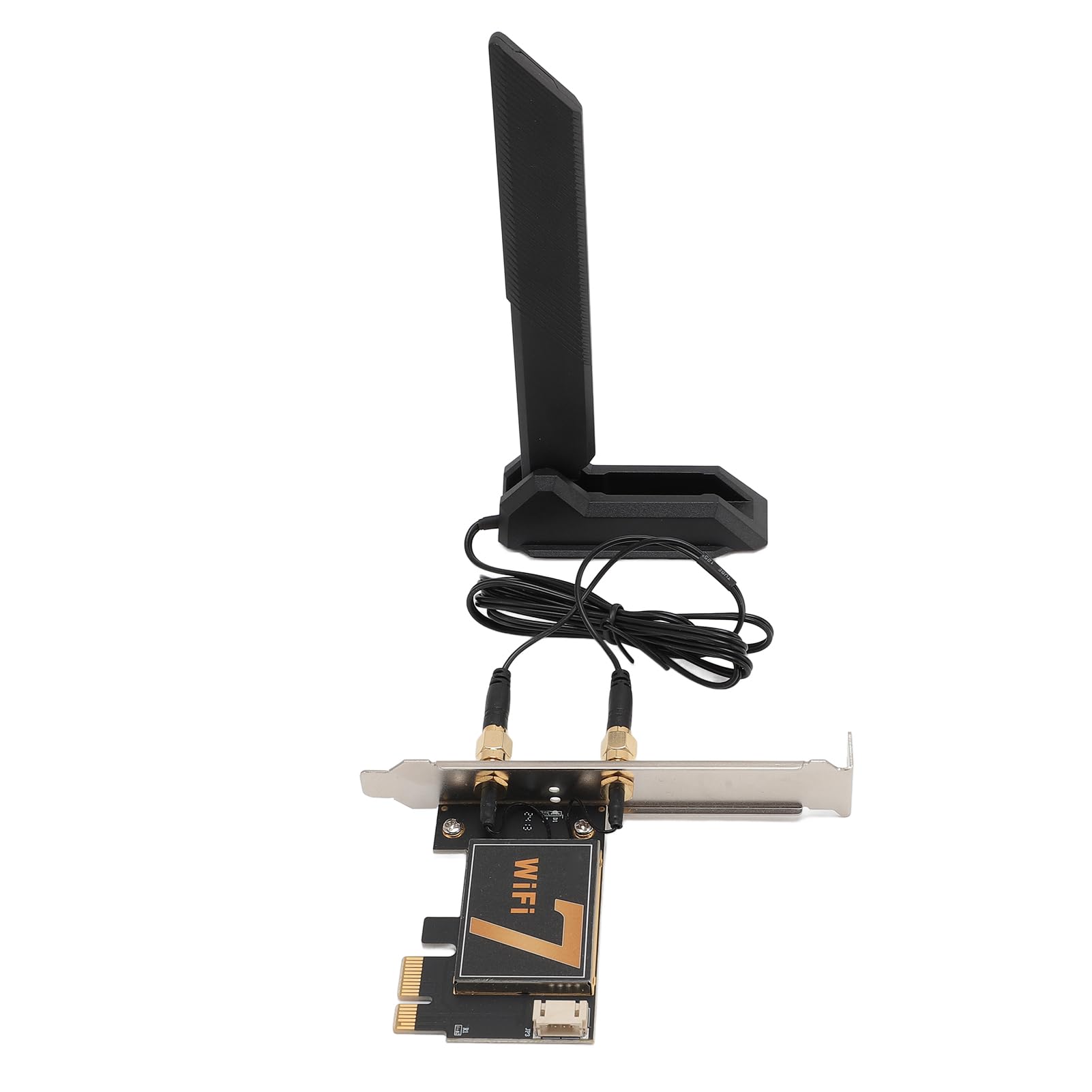 BE200NGW Scheda WiFi PCIE 8774Mbps per PC desktop, scheda WiFi PCIE, scheda di rete wireless a tre bande con antenna di estensione pieghevole da 12 dB per desktop