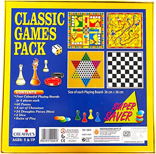 Image of Creative Educational Aids P. Ltd. Creative Educational Aids 0803 Classic Games Pack,Multicolor