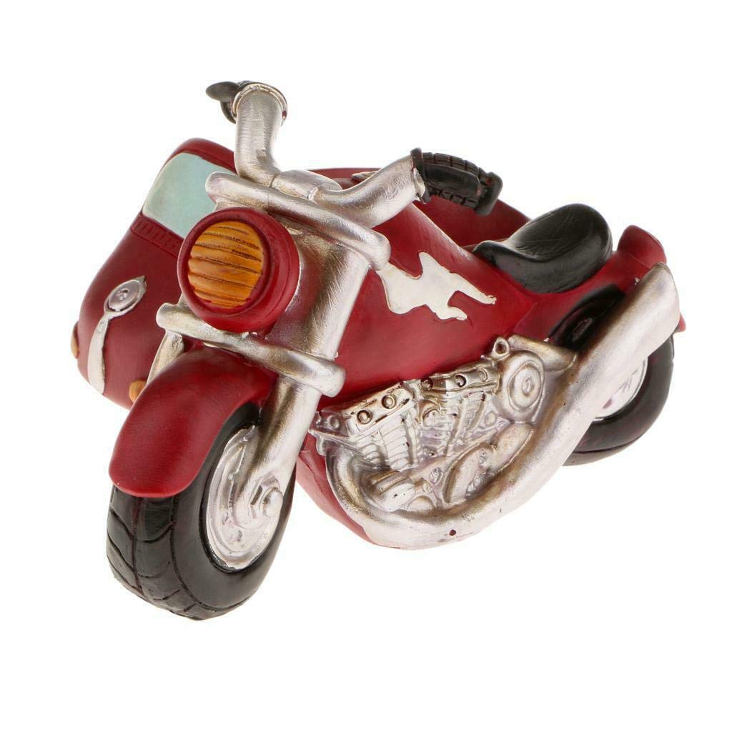 NATFUR Resin Motorcycle Patio Garden Planter Bed Box Herb Succulent Bonsai Pot Home