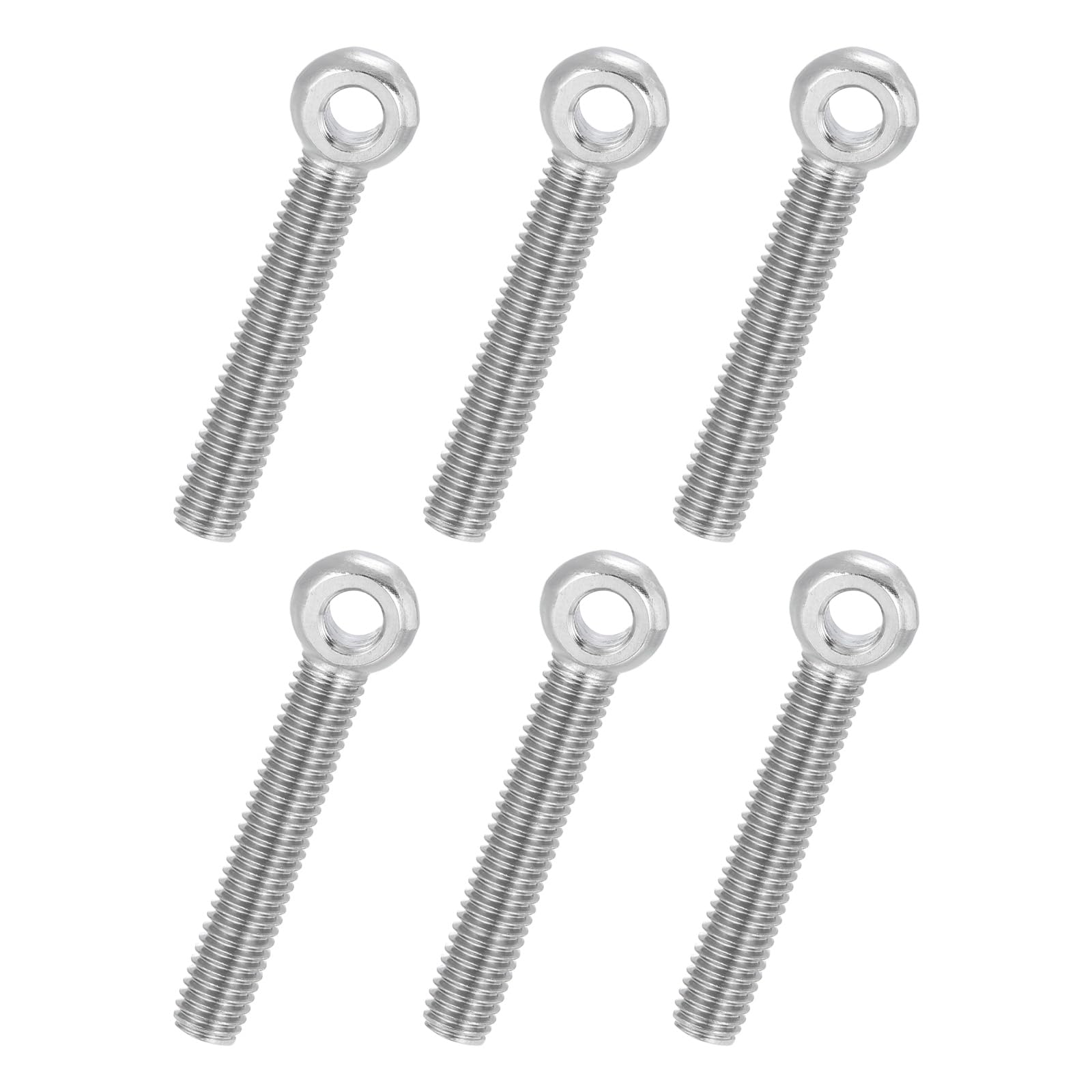 PATIKIL 6 Pcs M8x50mm Shoulder Swing Lifting Eye Bolt