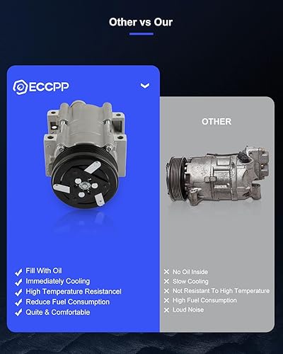 Miniatura 40 de ECCPP Compresor de CA 1997-2003 apto para Mitsubishi Montero Sport 3.0L 1999-2004 para Mitsubishi Montero Sport 3.5L Compresor de aire acondicionado