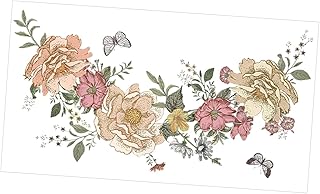 Veemoon Flor De Peônia Adesivo De Parede Adesivos De Flores Adesivos De Parede Removíveis Decoração De Flores Adesivos De Parede Quarto Flor De Peônia Decalques De Parede Adesivos De