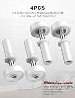 Vista 6 de Mellbree - Juego de 4 herrajes para puerta de armario plegables, piezas de reparación de herrajes para puertas de armario plegables