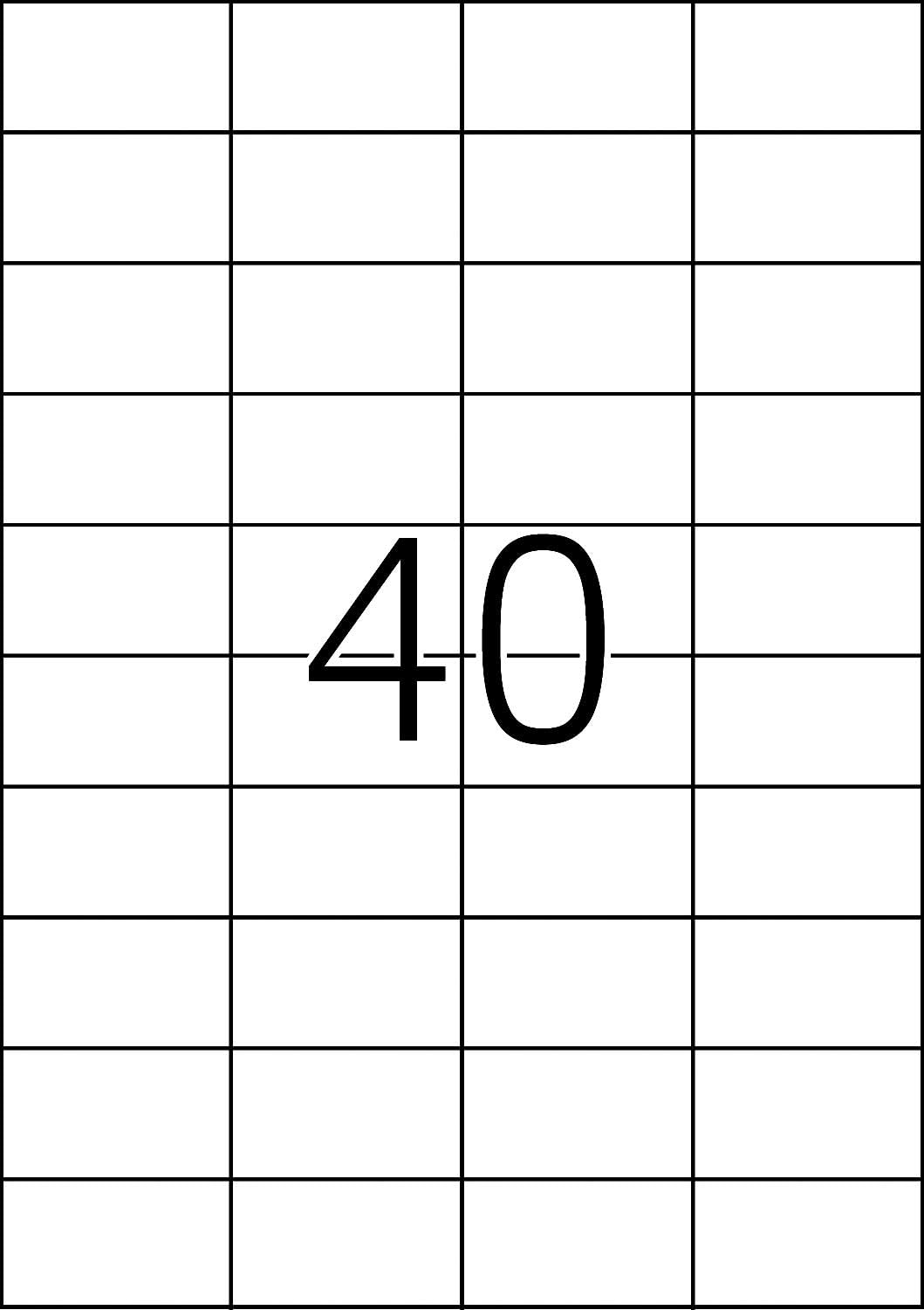 TopStick A4 Self Adhesive Address Labels, 40 Labels Per Sheet, 100 Sheets, 4,000 Labels, 52.5 x 29.7 mm, Blank Printer Labels for Laser & Inkjet, Printable Sticky Paper Labels for Office & Home